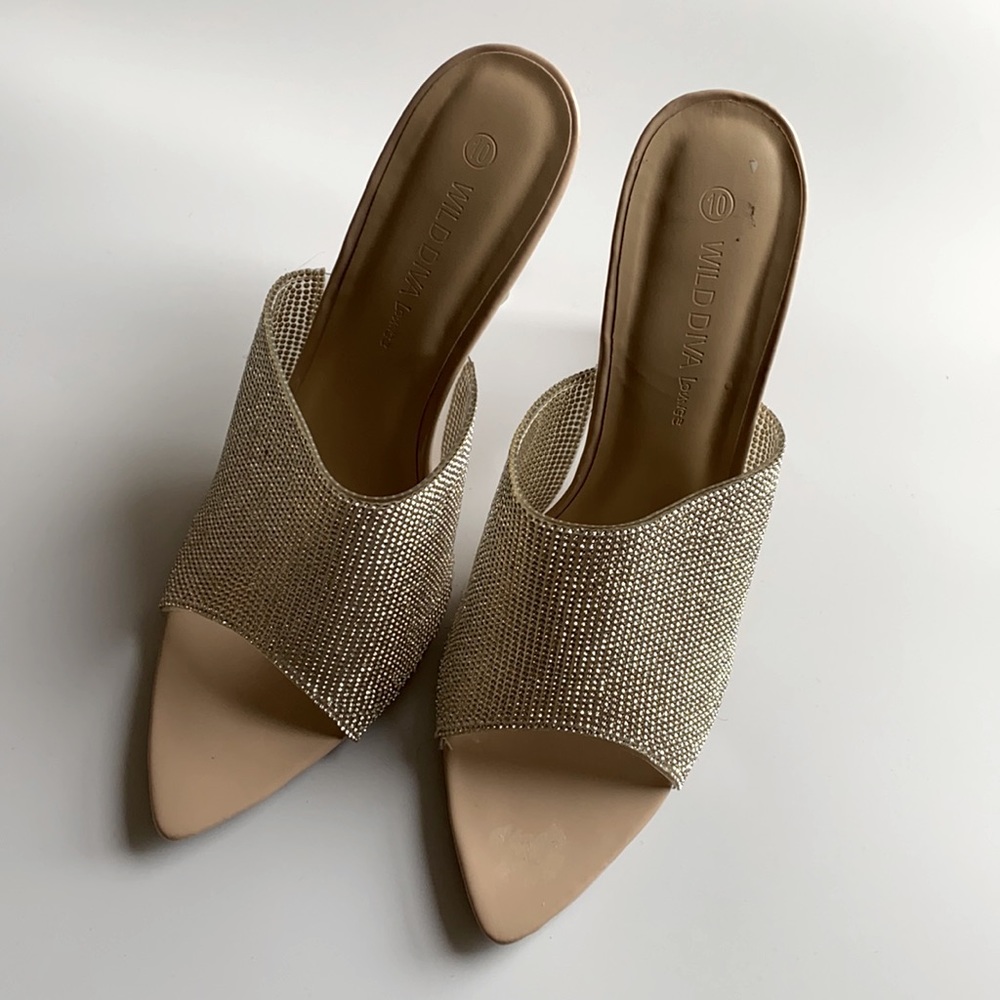 Rhinestone Mules